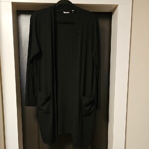 REITMSNS  Black Open Front Cardigan Sweater